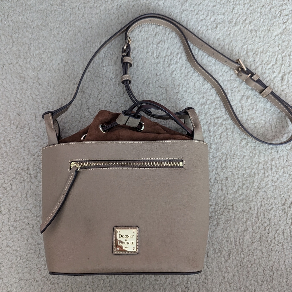 Dooney & Bourke Small Saffiano Drawstring Bag